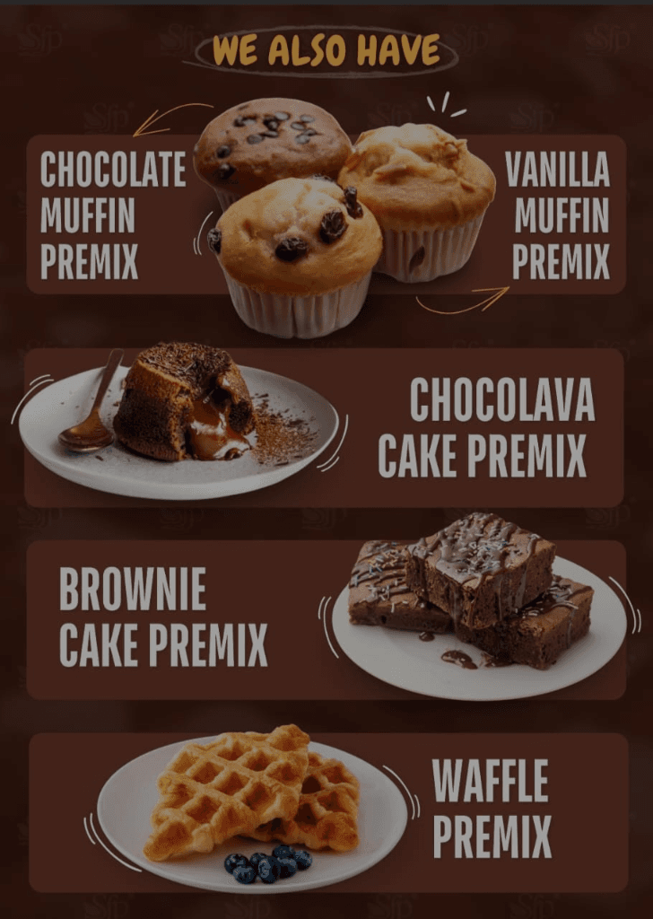 Muffin, Lava, Brownie & Waffle Premixes